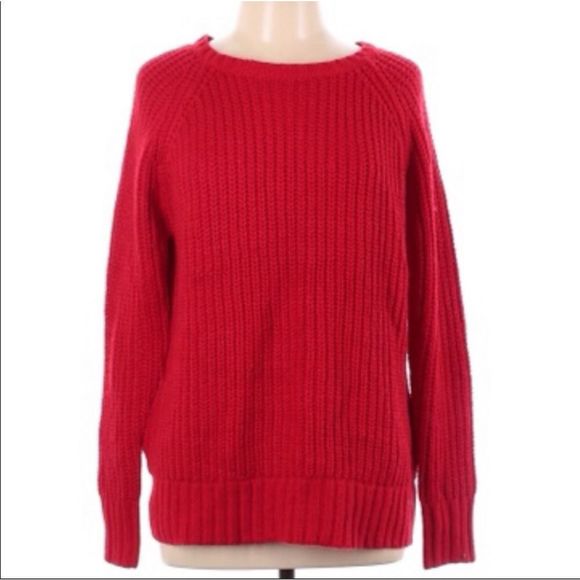 American Eagle Outfitters Red Jegging Sweater Size Large - Picture 2 of 3